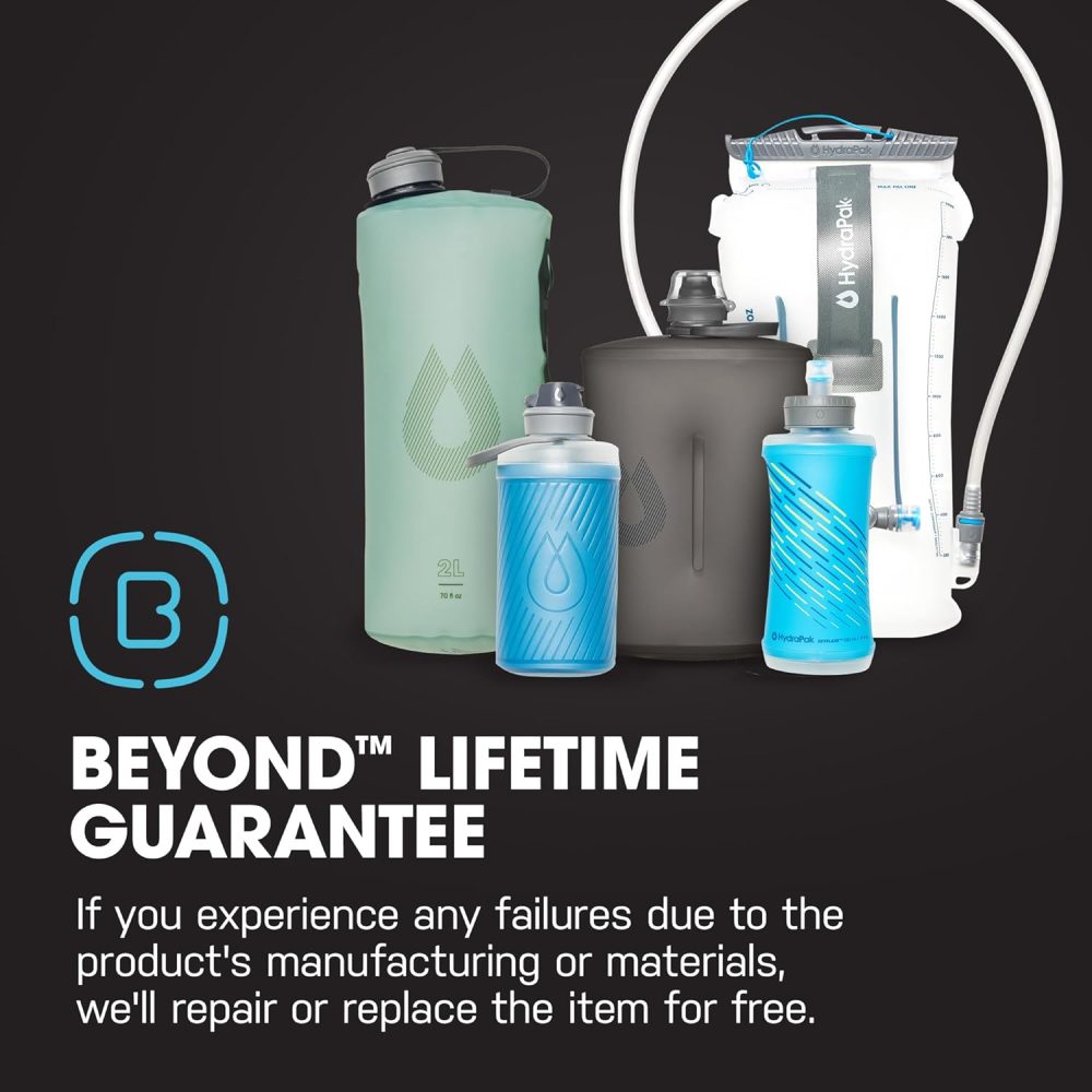 HydraPak UltraFlask Speed (500ml or 600ml) - Collapsible Soft Flask Water Bottle for Hydration Vests and Running Packs with Easy Open Cap - Image 6